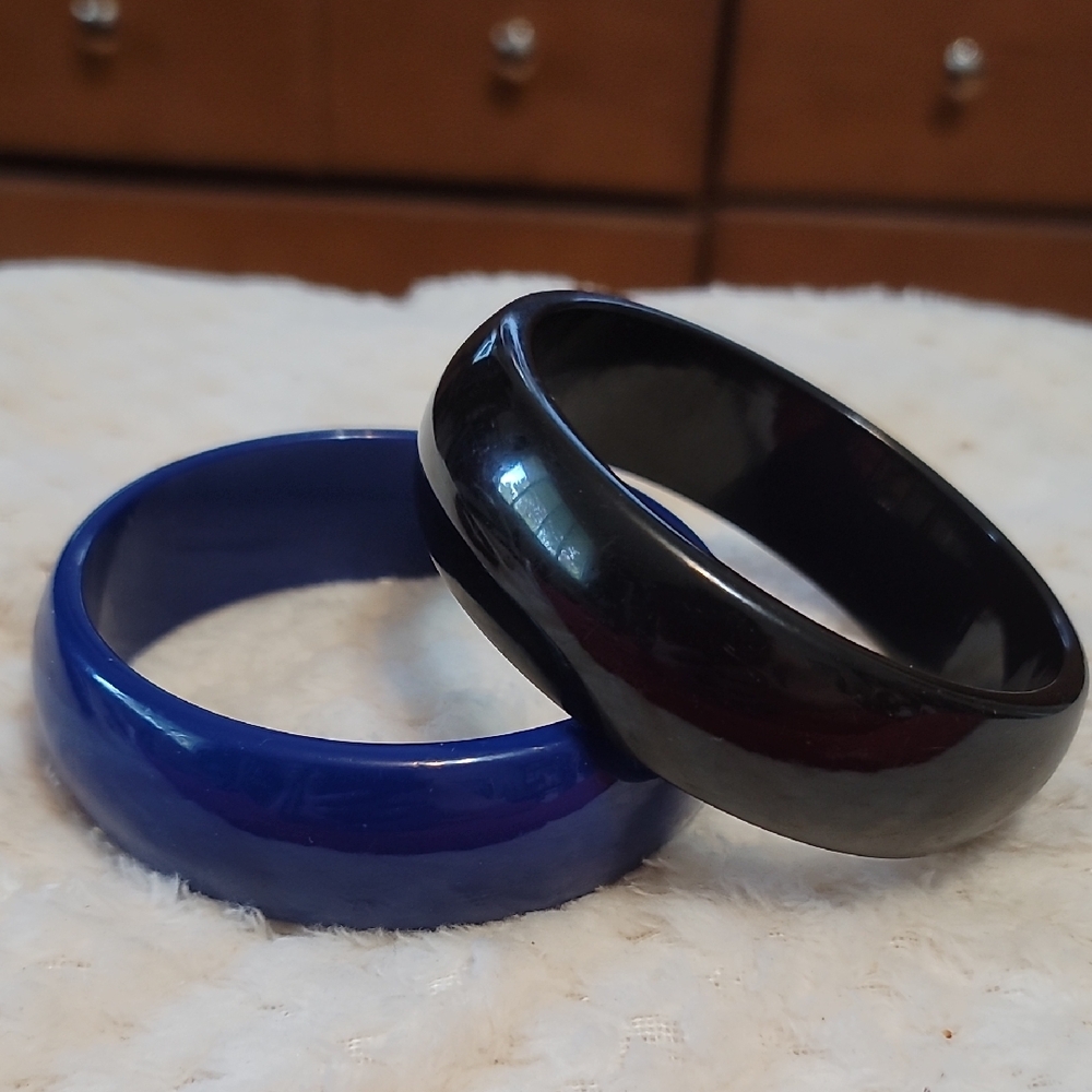Black and Blue Bangle Set (32)